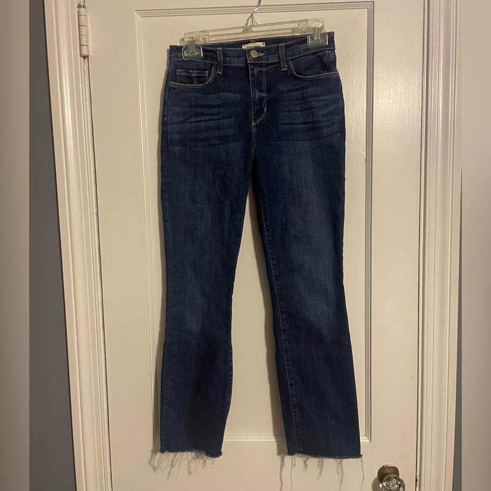 L'AGENCE Sada High Rise Crop Slim-leg Jeans Laredo Size 26